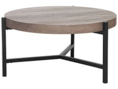 Beliani Kávový stolek světlé dřevo BONITA