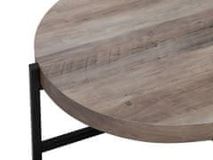 Beliani Kávový stolek světlé dřevo BONITA
