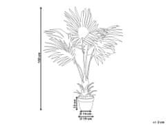 Beliani Umělá rostlina v květináči 100 cm PALM