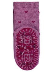 Sterntaler Ponožky protiskluzové Srnka SOFT light red dívka vel. 17/18 cm- 9-12 m