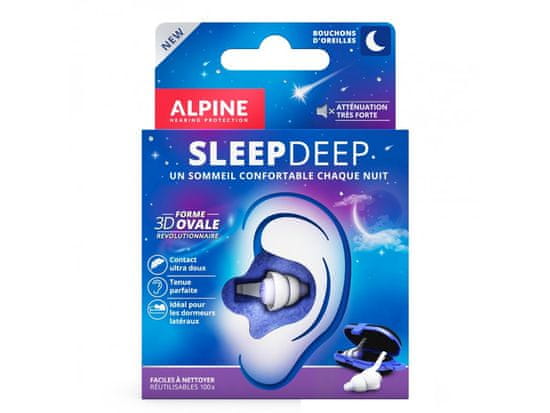 ALPINE Hearing Alpine SleepDeep - špunty do uší