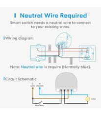 Meross Meross Smart Wi-Fi Spínací Modul Pod Vypínač, MSS810HK