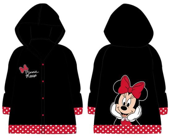 Disney Dívčí pláštěnka Disney černá vel. 116/122 - Minnie mouse