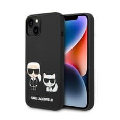 Karl Lagerfeld Tekutý Silikon Karl & Choupette Magsafe - Pouzdro Na Iphone 14 (C