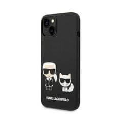 Karl Lagerfeld Tekutý Silikon Karl & Choupette Magsafe - Pouzdro Na Iphone 14 (C