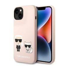 Karl Lagerfeld Tekutý Silikon Karl & Choupette Magsafe - Pouzdro Na Iphone 14 Pl