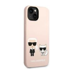 Karl Lagerfeld Tekutý Silikon Karl & Choupette Magsafe - Pouzdro Na Iphone 14 Pl