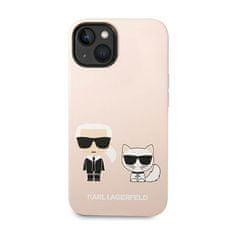 Karl Lagerfeld Tekutý Silikon Karl & Choupette Magsafe - Pouzdro Na Iphone 14 Pl