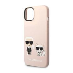 Karl Lagerfeld Tekutý Silikon Karl & Choupette Magsafe - Pouzdro Na Iphone 14 Pl