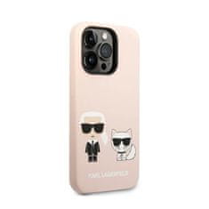 Karl Lagerfeld Tekutý Silikon Karl & Choupette Magsafe - Obal Na Iphone 14 Pr.