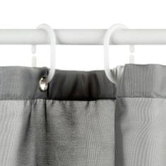 Northix Sprchový závěs - polyester - šedý 