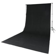 Genesis Gear Genesis Gear Chromakey Backdrop black 180x280cm s 8,5cm objímkou pro příčník