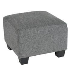 MCW Modulární křeslo lounge chair s otomanem Lyon, látka/textil ~ šedá