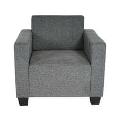 MCW Lounge chair Lyon, látka/textil ~ šedá