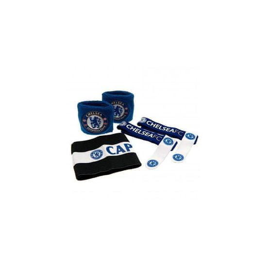 FOREVER COLLECTIBLES Accessories set CHELSEA FC (2x potítko, kapitánská páska, 2x držák chráničů)