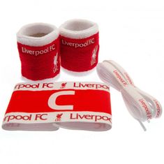 FOREVER COLLECTIBLES Accessories set LIVERPOOL FC (2x potítko, kapitánská páska, tkaničky do bot)