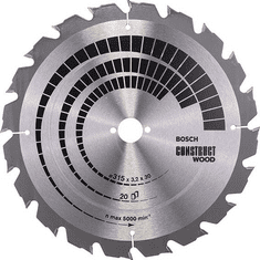 Bosch Pilový kotouč na stolní pily Construct Wood 315x30 mm