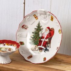 Villeroy & Boch Talíř/miska na cukroví s reliéfem Santy, Ø 25 cm Toy's Fantasy Villeroy & Boch