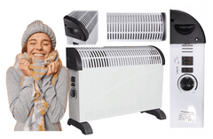 Nergis Bílý konvektor s ventilátorem 2000 W