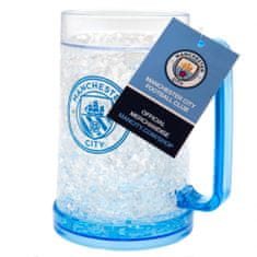 FotbalFans Chladící půllitr Manchester City FC, modrý, plast, 420 ml