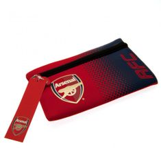 FotbalFans Pouzdro Arsenal FC, červeno-modré, zip, 22x13 cm
