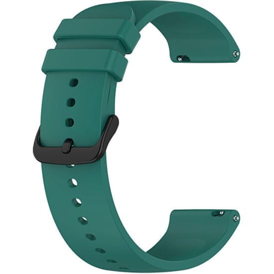 4wrist Univerzální silikonový řemínek se stříbrnou sponou 22 mm - Turquoise