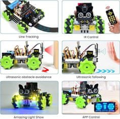 Keyestudio Keyestudio Arduino 4WD Mecanum Robot Micro bit (bez microbit desky)