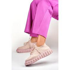 Flexibilní růžová dámská sportovní obuv velikost 38