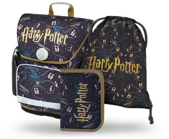 BAAGL Set 3 ks Ergo - Harry Potter Pobertův plánek (aktovka, penál, sáček)