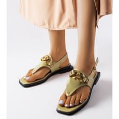Zelené sandály-řetízkové sandály velikost 39