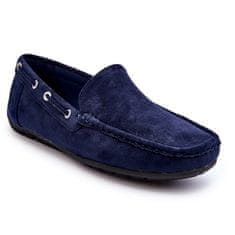 Pánské semišové mokasíny Slip-on velikost 45