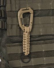 MIL-TEC® Klicenka Mil-Tec Paracord s karabinkou Molle Coyote