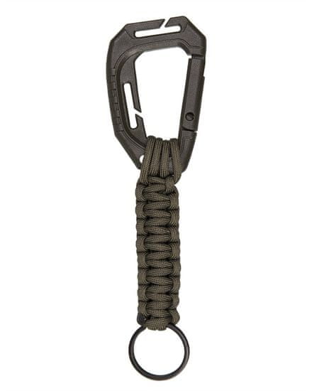 MIL-TEC® Klicenka Mil-Tec Paracord s karabinkou Molle Olivova