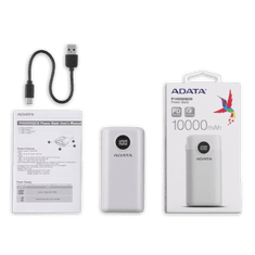 Adata ADATA P10000QCD Power Bank 10000mAh bílá