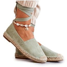 Vázané semišové espadrilky Green Ismanne velikost 38