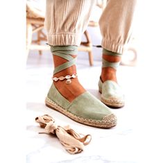 Vázané semišové espadrilky Green Ismanne velikost 38