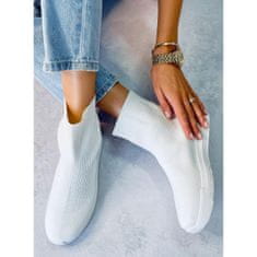 Ponožkové kotníkové tenisky White velikost 37