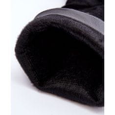 Černé semišové boty s pevnými podpatky velikost 40