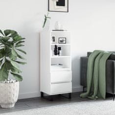 Greatstore Skříň highboard bílá 40 x 36 x 110 cm kompozitní dřevo