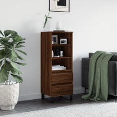 Greatstore Skříň highboard hnědý dub 40 x 36 x 110 cm kompozitní dřevo