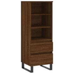 Greatstore Skříň highboard hnědý dub 40 x 36 x 110 cm kompozitní dřevo