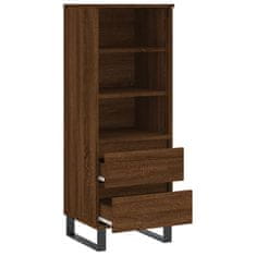 Greatstore Skříň highboard hnědý dub 40 x 36 x 110 cm kompozitní dřevo