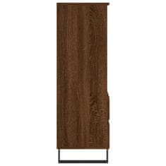 Greatstore Skříň highboard hnědý dub 40 x 36 x 110 cm kompozitní dřevo