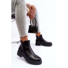 Kožené nízké boty Black velikost 40