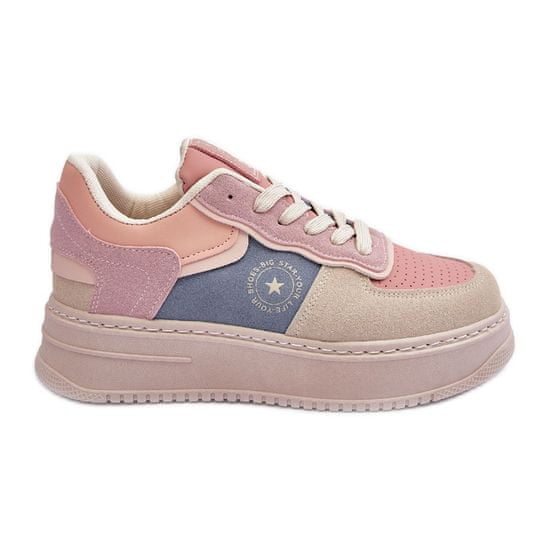 Big Star Dámská sportovní obuv Pink and Beige