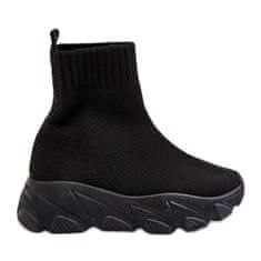 Dětská ponožková sportovní obuv Black velikost 25