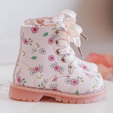 Zateplené dětské boty na zip Pink velikost 36
