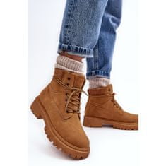 Cross Jeans Dámské zateplené kalhoty Trappers Camel velikost 41