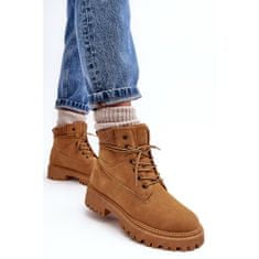 Cross Jeans Dámské zateplené kalhoty Trappers Camel velikost 41