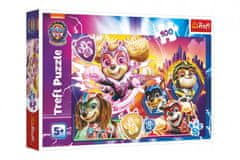 Trefl Puzzle Seznamte se s mocnými štěňaty Paw Patrol/Tlapková patrola 100 dílků 41x27,5cm v krab. 29x19cm